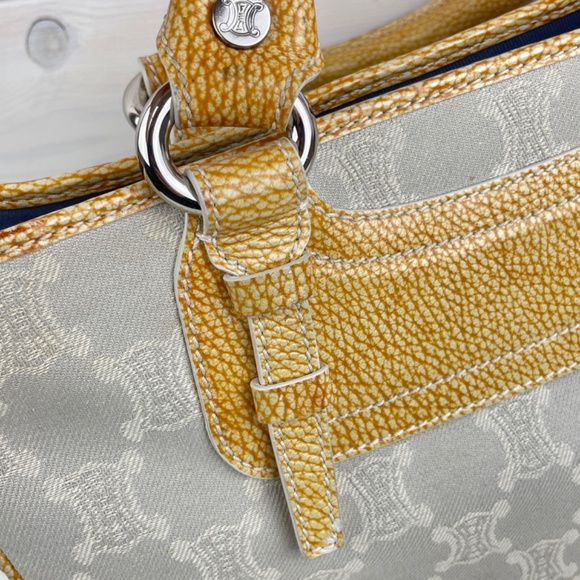 Celine Hand Bag Silvery Gray logo pattern - Picture 3 of 9